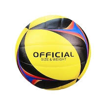 Voleybol Topu Resmi Boyut Plaj & Açık Hava Kullanıma Uygun 260-280 Gram Sarı