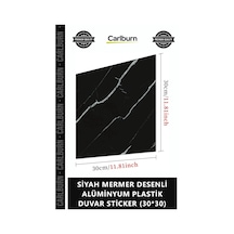 Özel Üretim 3d Panel Isıya Dayanıklı Mutfak Siyah Mermer Desenli Alüminyum Plastik Duvar Sticker 303 Çok Renkli