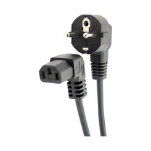 1.8 Metre C13 Power Kablo - 90 Derece L Uç Dik Açılı Güç Kablosu