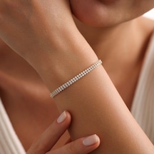 Sembol Gold Su Yolu Bileklik İki Sıra İtaly Kilit Renkli Çok Renkli