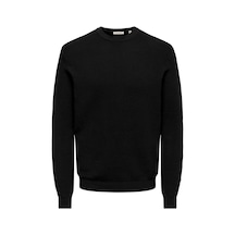 Only & Sons Onsron Reg Ls Crew Neck Knıt Noos Black Çok Renkli