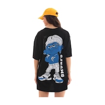 Baskılı Unisex Günlük Stil Siyah İkonik Sembol Rahat Kalıp Tişört
