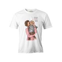 Mom Life Anneler Günü Beyaz Unisex Tshirt