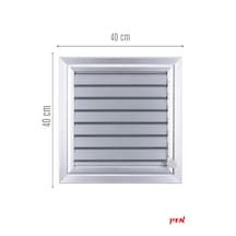 Alüminyum Banyo Wc Havalandırma Menfezi 40x40 Eloksallı Seri