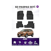 Ford Escape 2013-2019 Araca Özel Havuzlu "karbon" Paspas Takımı