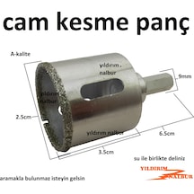 Cam Delme Elmas Panç 25mm Fayans Delme Delik Açma Panç