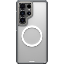 Galaxy S25 Ultra Kılıf Magsafe Uyumlu Youngkit Rock Sand Serisi Kapak Gri Gri