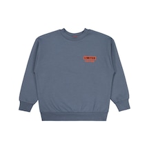 Civil Boys Prıvate Baskılı 10-13 Yaş Sweatshirt Açık Antrasit