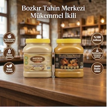 Bozkır Tahin Merkezi Altın Susam Kavrulmuş Tahini 930 Gr- Beyaz Tahin935gr Taş Değirmen&katkısız