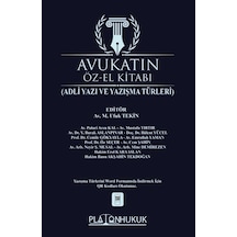 Avukatın Öz-el Kitabı Adli Yazı Ve Yazışma Türleri