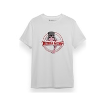 Forrest Gump Bubba Gump Shrimp Co Beyaz Kısa Kol Erkek Tshirt 001