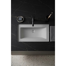 Aura Etajerli Granit Lavabo 80 45 Cm Beyaz İsimdebelirtilmiş