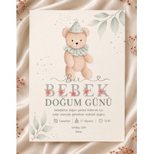 1000 Adet Ekonomik Baby Shower Davetiyesi Ve Zarf 08