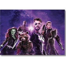 Cakasepetim Avengers Rakun, Thor, Groot Ahşap Mdf Tablo