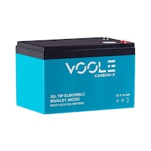 Voole 12v 14 Ah Elektrikli Bisiklet Aküsü Deep Cycle 150 97 95 4.3 Kg Carbon