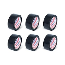 45 Mm X 100 Mt Siyah Koli Bandı 6 Adet 1