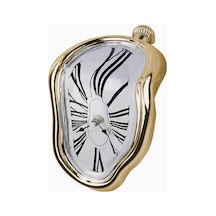 Dekoratif Saat Eriyen Saat - Gerçeküstü Masa Çerçevesi Masa Şık Eriyen Saat Ilham Verici Eğlenceli Ev Dekorasyonu Masa Saati En Iyi Doğum Günü Hediye Fikirleri Altın Renkli