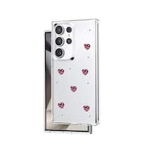 Newface Samsung Galaxy Uyumlu  S23 Ultra Fiyonk Desenli Kapak - Desen 3 Şeffaf