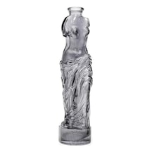 Siyah Cam Venüs Vazo 25 Cm
