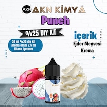 Punch Yoğun Dıy Kit Ejder Meyvesi Krema Gıda Aroması %25 Oranda Aroma İçerir Hazır Değildir 30 Ml