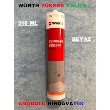 Würth Silikon Beyaz Duşakabin Yapıştırıcı Banyo Silikonu 310 Ml Beyaz