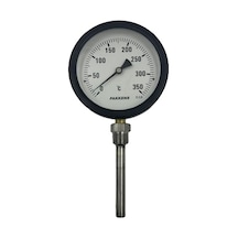 Ø 100 - 0 - 350 C 1/2 10 Cm Alttan Çıkışlı Termometre