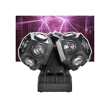 Quenlite Wash-500 Dönerli 3 Başlı Lazer Sahne Robot Işık 10x18w Disko Topu Rgbw 4in1