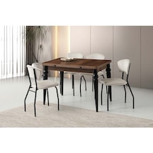 Mobilgen Barok Ceviz 110+60*70 Arda Açılabilir Masa