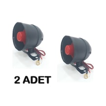 Oto Alarm Sireni 6 Sesli 12 Volt 15 Watt 120 Db 2  Adet