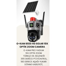 O-kam 6020 4g Solar 2 Lens 3 Görüntü 10x Optik Zoom Kamera