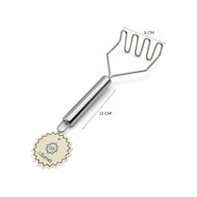 Barotti Dmr-2126 Patates Ezici Çap : 9cm Metal Saplı 12cm Toplam Uzunluk : 23cm Zigzag Yay Şekil - 12'li Paket Diğer