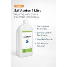 Saf Aseton 1 Litre Güçlü Yağ Ve Kir Çözücü Çok Amaçlı Temizlik Sıvısı 1 Adet Diğer