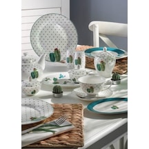 Pierre Cardin 41 Parça 6 Kişilik Kahvaltı Takımı Cactus Yeşil