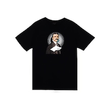 Enver Paşa Baskılı Unisex %100 Pamuk Siyah T-shirt SIYAH