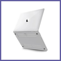 Bezos Apple Uyumlu MacBook Pro 16.2 2021 Apple Uyumlu MacBook Buzlu Kapak - Şeffaf Nıda