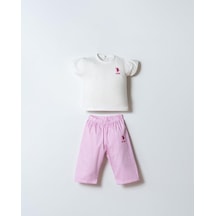 U.S. Polo Assn. Kız Bebek 2 Li T-şhirt Takım Beyaz-2275 Beyaz