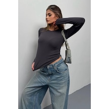 Bbbutikbasic Parmak Geçmeli Buzzy Body B6588 Antrasit