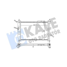 Kale 356990 Motor Su Radyatörü - Opel Astra F 1991-1998 2.0 İ Manuel Şanz. 1300108 - 1300134 - 90443465 - 52455043 - 52455053