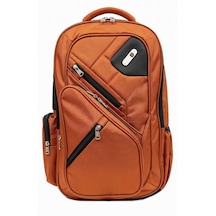 Ful - Dean 17" Koyu Turuncu Gündelik Seyahat Unisex Laptop Sırt Çantası