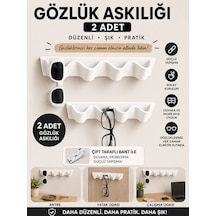 Yapışkanlı Gözlük Askılığı Duvar Ve Dolap İçi Organizer - 2 Adet