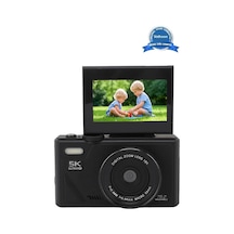 5k 75mp Hd Dijital Kamera 18x Dijital Zoom, Flaşlı,3.0 İnç Ekranlı Fotoğraf Makinesi