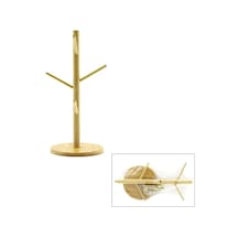İbico İ22-318-319 Bardak Ve Fincan Asacak 35cm Kare Bambu Ahşap Mix Altlık Yuvarlak Diğer