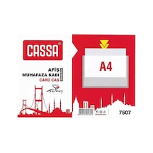 Cassa Afiş Muhafaza Kabı A4 21 x 29.7 CM 1 Adet