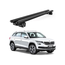 Pençe Skoda Kodiaq 2017-2023 Uyumlu Siyah Ara Atkı Port Bagaj Tavan Barı