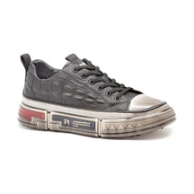 Marcomen 18219 İthal Fashion Erkek Deri Sneakers Ayakabı Sıyah