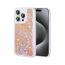 iPhone 15 Pro İle Uyumlu Kılıf Gold Liss Sulu Simli Silikon Kapak Orijinal iPhone 15 Pro İle Uyumlu, Gold Sku: Zeusb0cpt9w6dl
