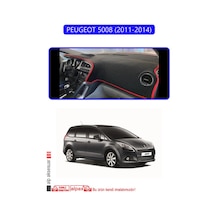 Peugeot 5008 2011-2014 Torpido Koruma Halısı Mavi Kenar
