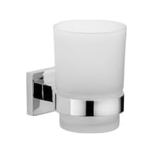 Yapışkanlı Banyo Diş Fırçalık Açık Ahşap