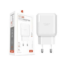 Powerway Qc3 3 Amper 18w Tüm Telefonlarla Uyumlu Usb Hızlı Şarj Adaptörü 1 Adet