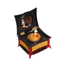 Yifomall Kız Figürlü Dans Eden Plastik Müzik Kutusu, "für Elise" Melodili, Gömlek Dolabı Dekorasyonu, Hediye İçin Kırmızı Müzikli Aksesuar Kutusu Kırmızı